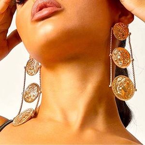 NEW Boho Coin Statement Earrings